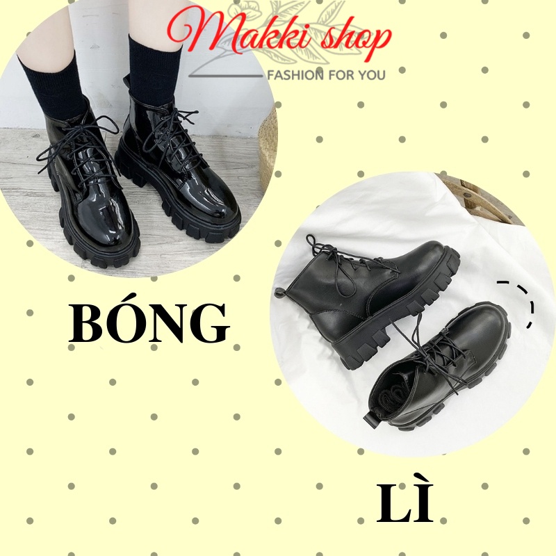 Bốt nữ cổ lửng đẹp, boot nữ thời trang cao cấp giá rẻ MAKKI SHOP TD406