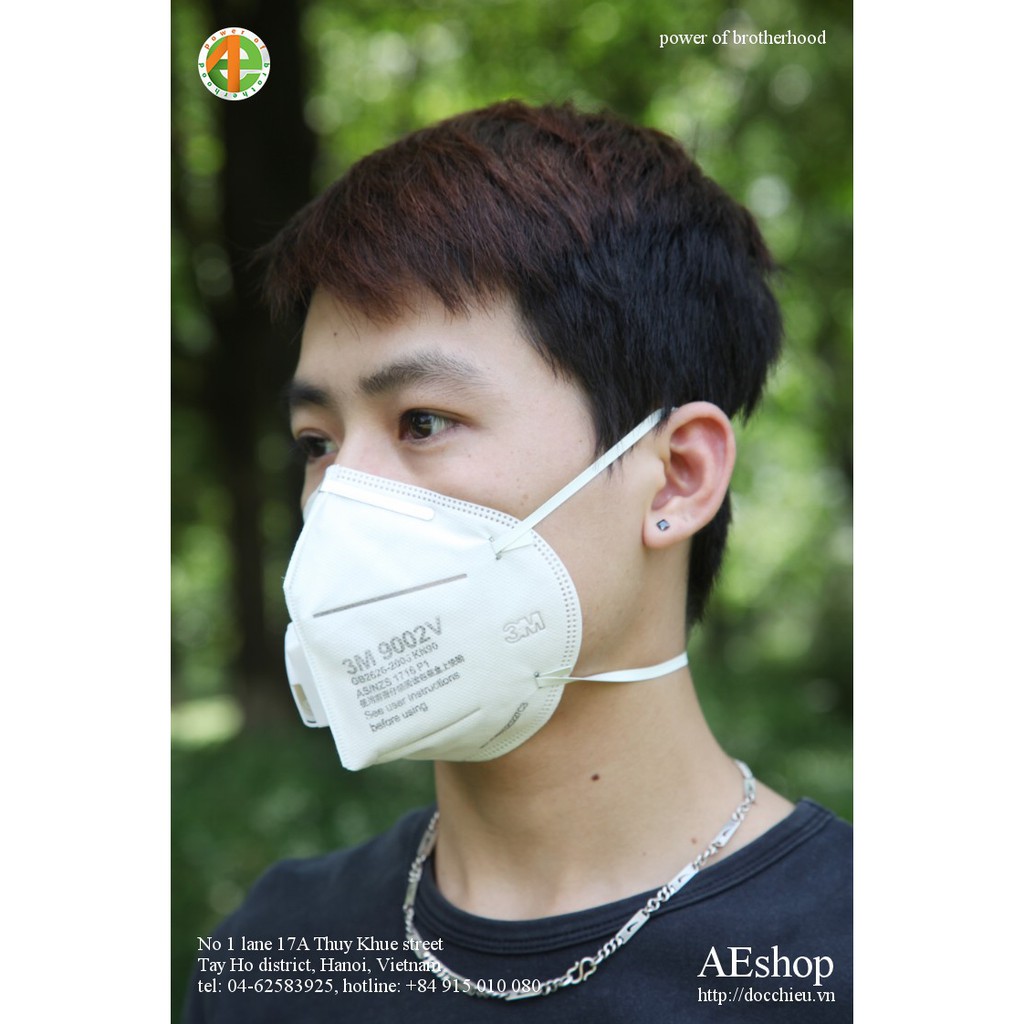 khẩu trang 3M chống ô nhiễm khẩu trang than hoạt tính chống cúm 9002V | BigBuy360 - bigbuy360.vn
