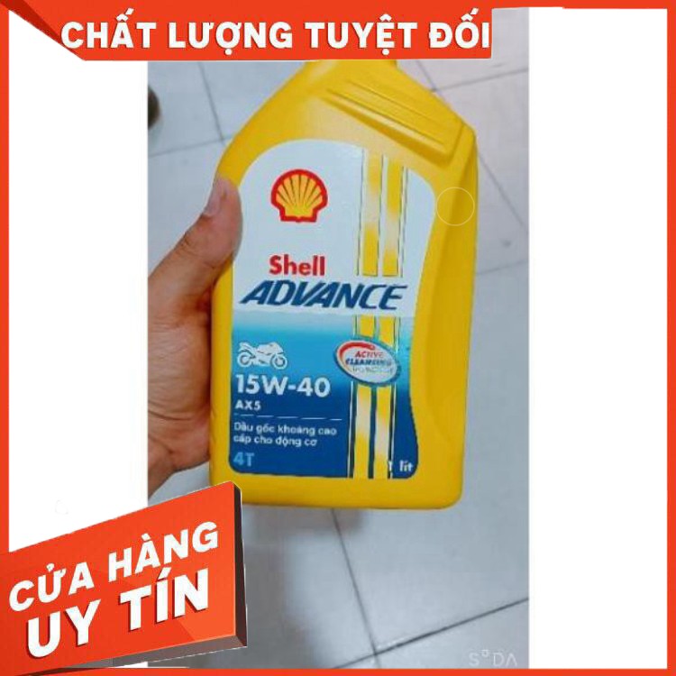 Nhớt SHELL ADVANCE AX5 15W40 chính hãng cho xe số