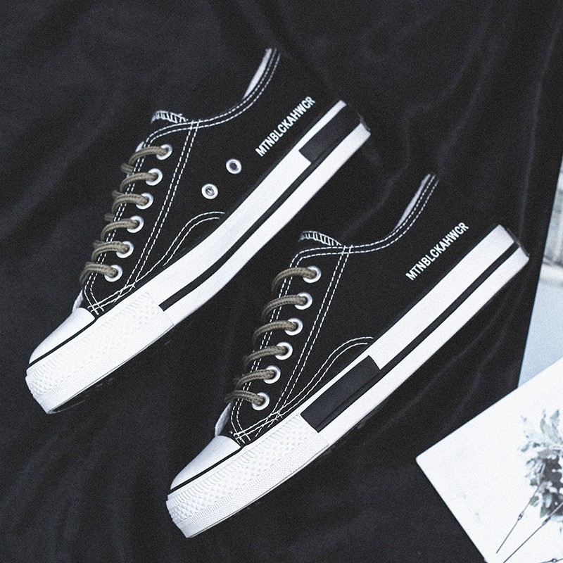 Giày thể thao nữ đế bằng giá rẻ giày sneaker nữ trắng đen ulzzang cao cấp hot trend AZUKA - E5 | BigBuy360 - bigbuy360.vn