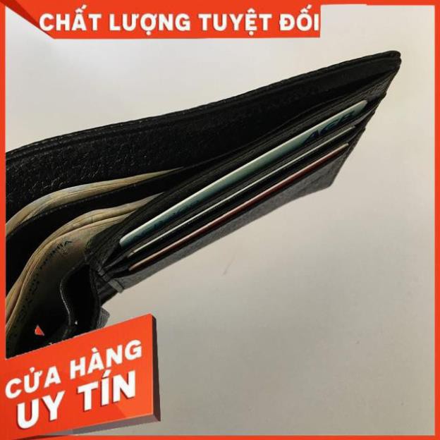 [ Da Cao Cấp 100% ] Bóp Ví Ngang Da Đà Điểu Sang Trong