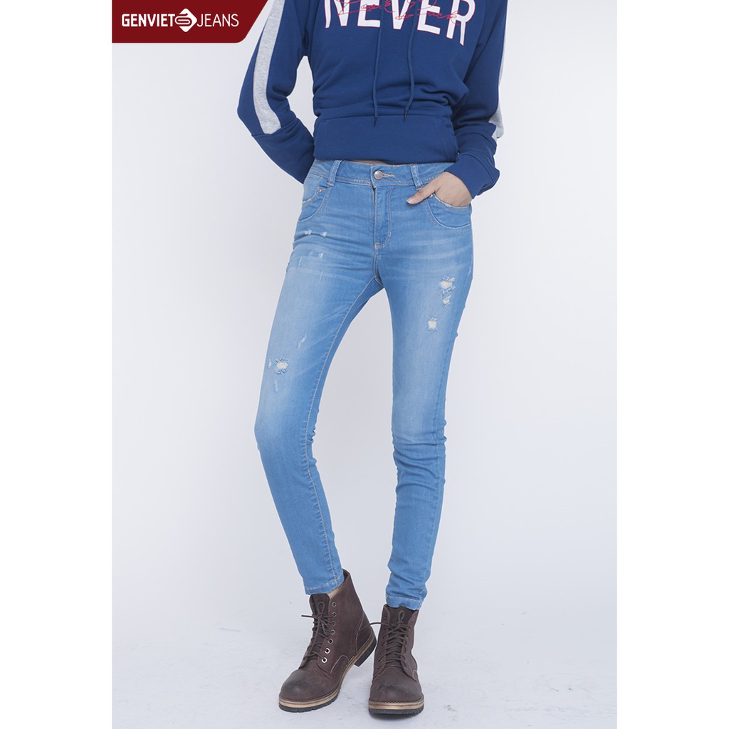 TQ102J779 - Quần Dài Jeans Nữ GENVIET