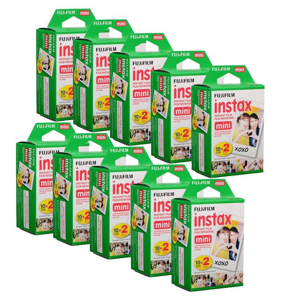 Combo 10 hộp giấy ảnh lấy ngay Fujifilm Instax mini Instant Film (2 packs) (200 tấm) - TECHSPOT