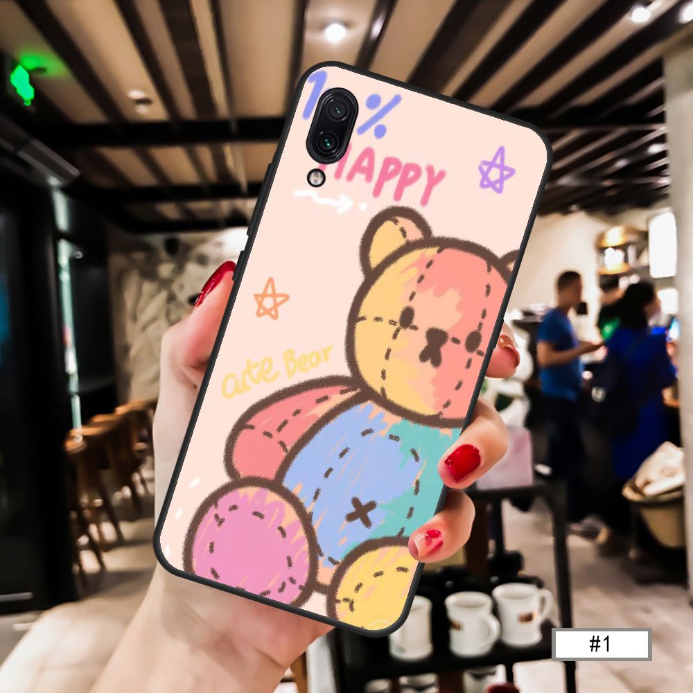 Case Huawei Honor  20/20 Pro/20 Lite/10 Lite  Honor 7A 8X Honor View 10/View 20 Honor Play Cute rainbow bear   Casing soft 