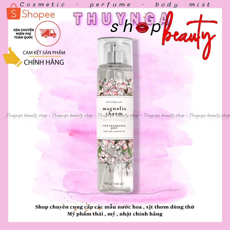 Xịt thơm body mist Bath And Body Works Magnolia Charm 10ML #тнυynga.вeaυтyѕнop