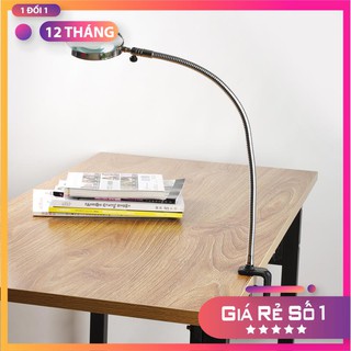 Kính lúp kẹp bàn 5X tiện lợi V1 ( Dây uốn dài 50CM, phóng đại 5 lần )