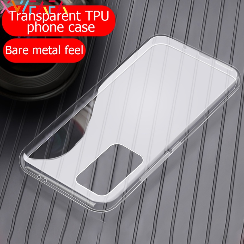 Ốp Điện Thoại TPU Dẻo Trong Suốt Siêu Mỏng Có Tấm Bảo Vệ Camera Cho Samsung A53 A52S A73 A13 M52 F42 5G