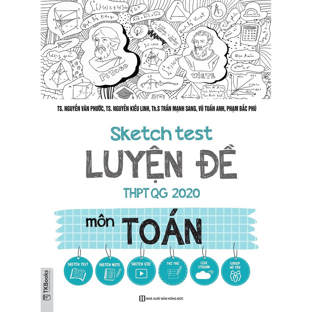 Sách - Combo Sketch Test Luyện Đề THPT QG 2020: Toán - Văn - Anh - Lý - Hóa - Sinh