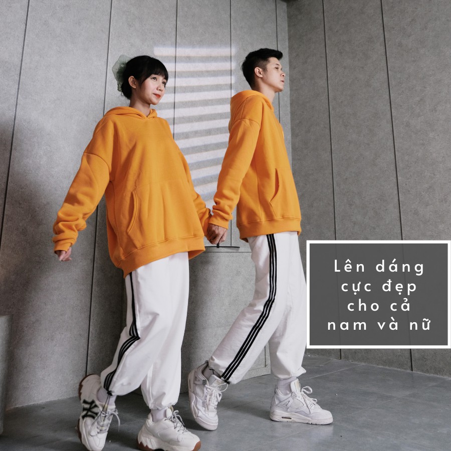 Áo Hoodie Trơn Nam Nữ Form Rộng Chất Nỉ Bông Thiết Kế Mũ To Lớn 2 Màu Nổi Bật Cam Xanh GUF | BigBuy360 - bigbuy360.vn