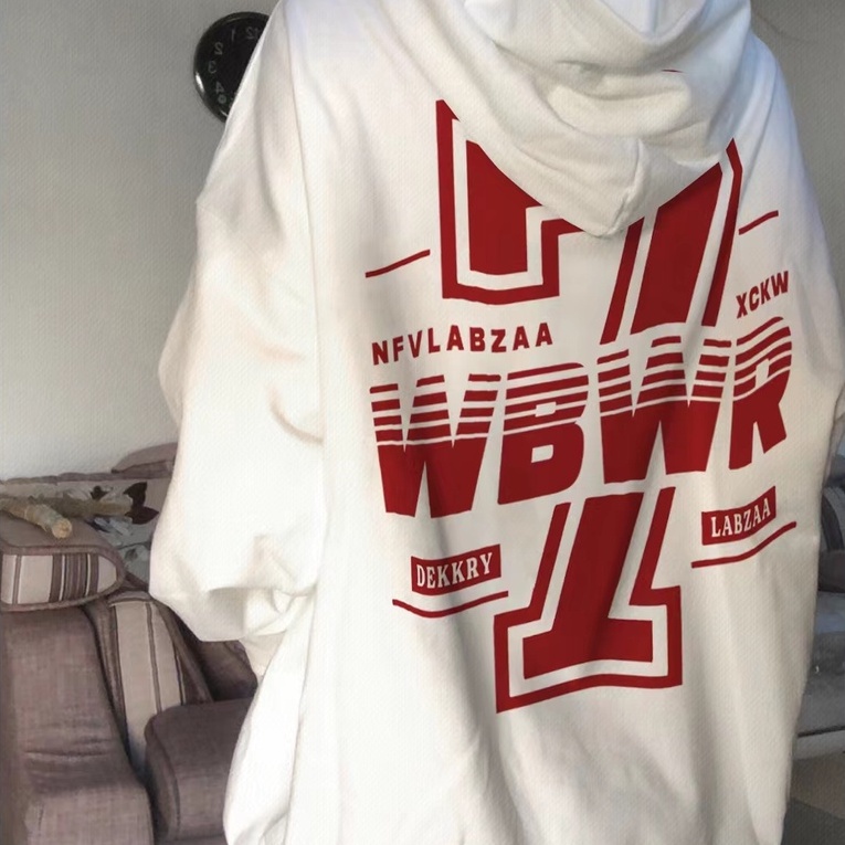 ZHELIHANGFEI Áo Hoodie Họa Tiết In Theo Phong Cách Preppy