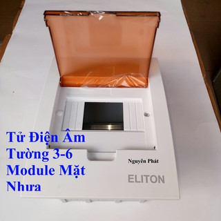 [ELITON] Tử Điện Âm Tường 3-6 Module Mặt Nhựa