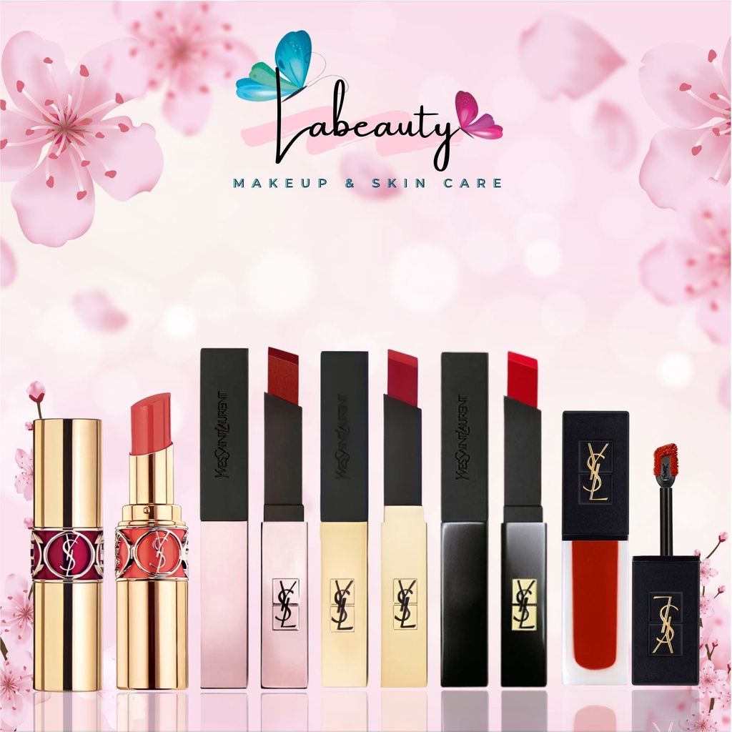 Son YSL Rouge Pur Couture The Slim_Son YSL Rouge Volupte Shine, YSL Slim Hàng Chính Hãng