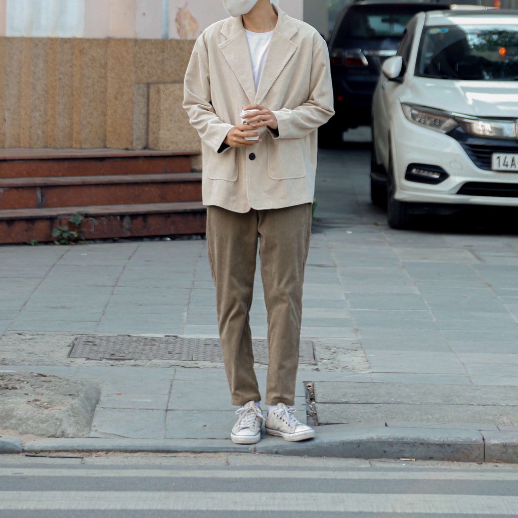 [HÀNG THIẾT KẾ] Áo Khoác Blazer Nhung Tăm Good GUY Blazer GUY's CLoset - Áo Blazer Vintage Chất liệu Nhung Tăm