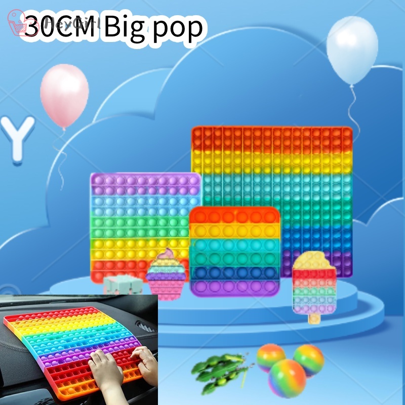 Đồ chơi bóp bong bóng cầm tay giảm căng thẳng hiệu quả dành cho người lớn và trẻ em size lớn 20cm/30cm