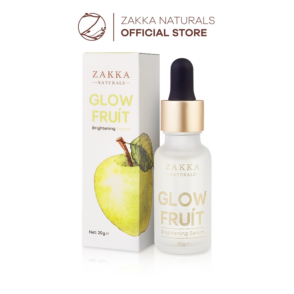 Serum Vitamin C Zakka Naturals Glow Fruit Brightening Dưỡng Trắng Da, Mờ Thâm, Căng Bóng Và Chống Lão Hóa Da 20g