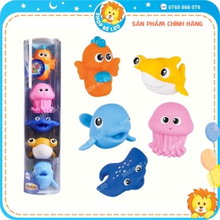 HỘP ĐỒ CHƠI TẮM SINH VẬT BIỂN 5 CON - HIỆU WINFUN
