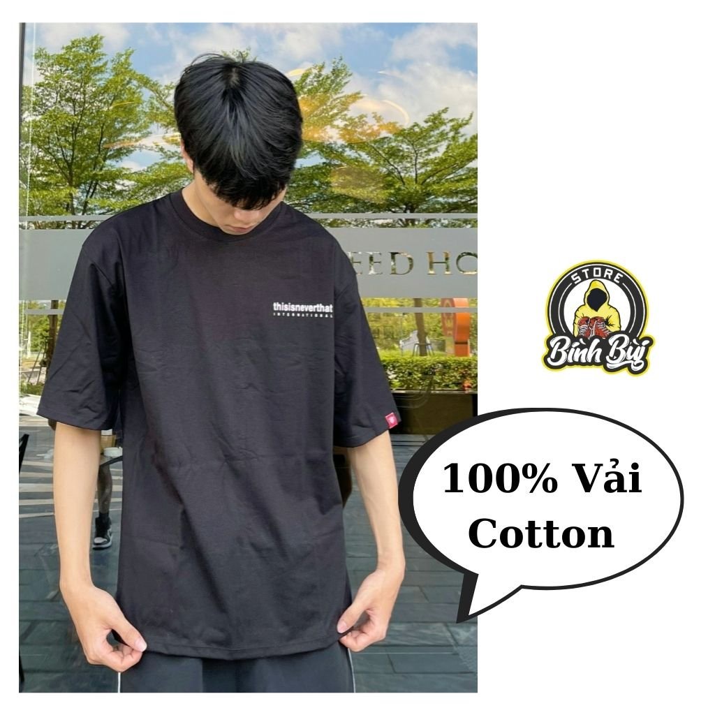 Áo Thun Tay Lỡ THISI, Áo Phông Unisex Nam Nữ Form Rộng, Dáng Thụng