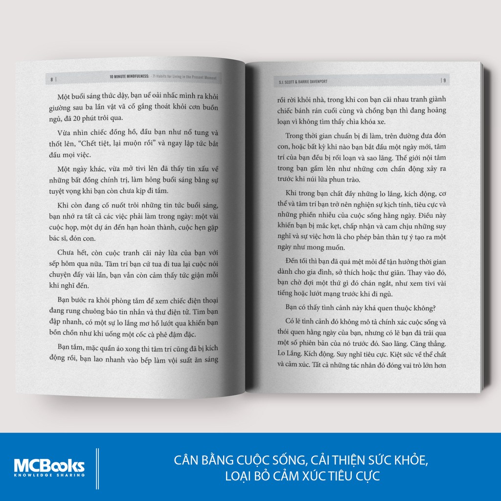 Sách - 10 Phút Tĩnh Tâm - 71 Thói Quen Cân Bằng Cuộc Sống Hiện Đại - BizBooks  - MCB