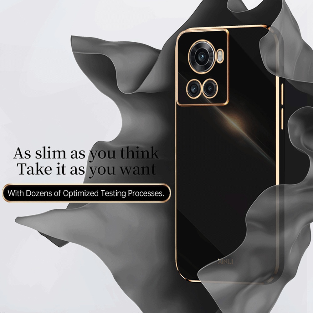 Ốp Điện Thoại TPU Dẻo Mạ Vàng 6D Nhiều Màu Sang Trọng Cho OnePlus 10R 5G OnePlus ACE 5G