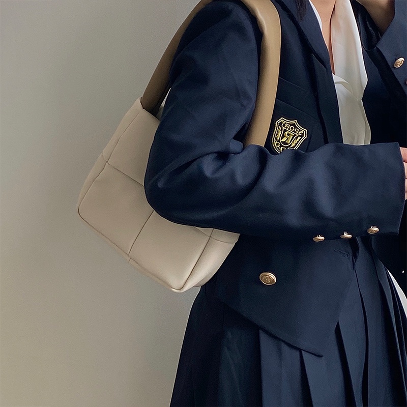 Túi Xách Da Kẻ Sọc Thời Trang Xinh Xắn Cho Nữ