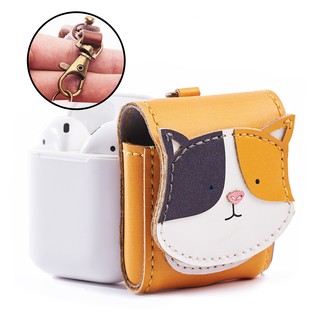 Bao da Airpod Case Mèo tam thể, Ốp tai nghe không dây, Vỏ bao Airpod - A P 0204 guy