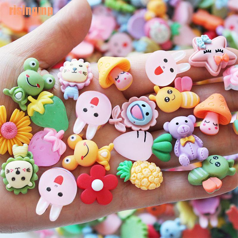 Bộ 50 Miếng Đệm Nhựa Họa Tiết Hoạt Hình Nhiều Màu Sắc