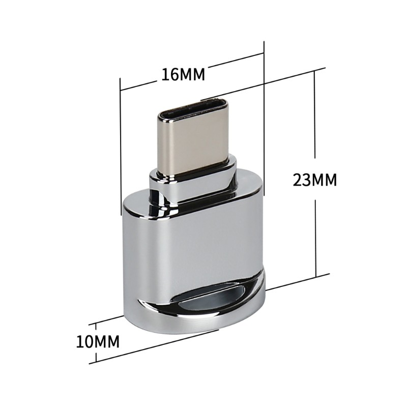 Đầu đọc thẻ nhớ Niki Usb 3.1 Type C Otg Micro Sd Tf thích hợp cho Lg G6 Huawei P10 Macbook