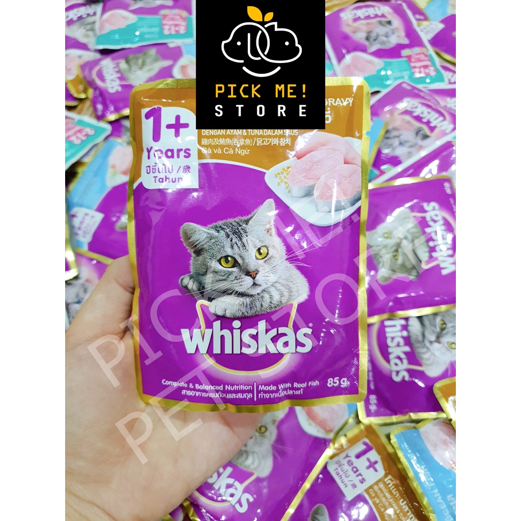 Pate Whiskas Adult Cho Mèo Lớn, Mèo Trưởng Thành 85g