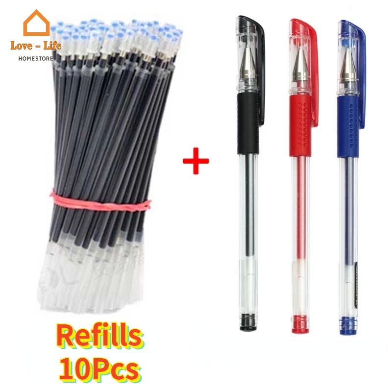 Bộ Bút Gel Trong Suốt Kiểu Cổ Điển Tiện Dụng Và Bền