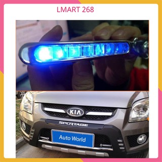 [Xem Video]Bộ 2 đèn led trang tí ô xô xe hơi chạy năng lượng gió lắp đặt cực dễ dàng