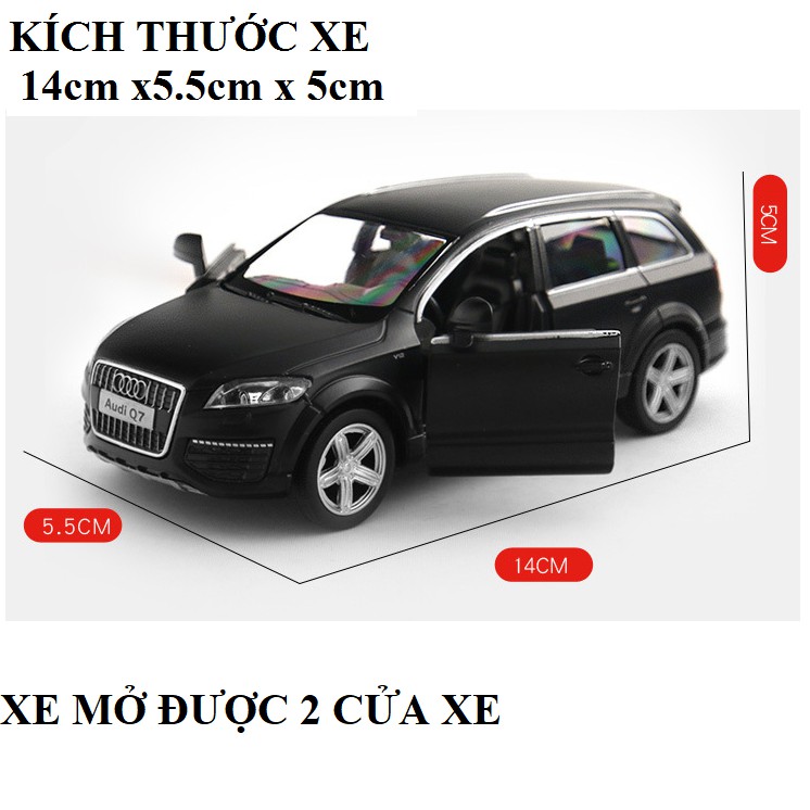 Xe mô hình ô tô RMZ Audi Q7 xe bằng sắt mở được cửa chạy cót tỉ lệ 1:36