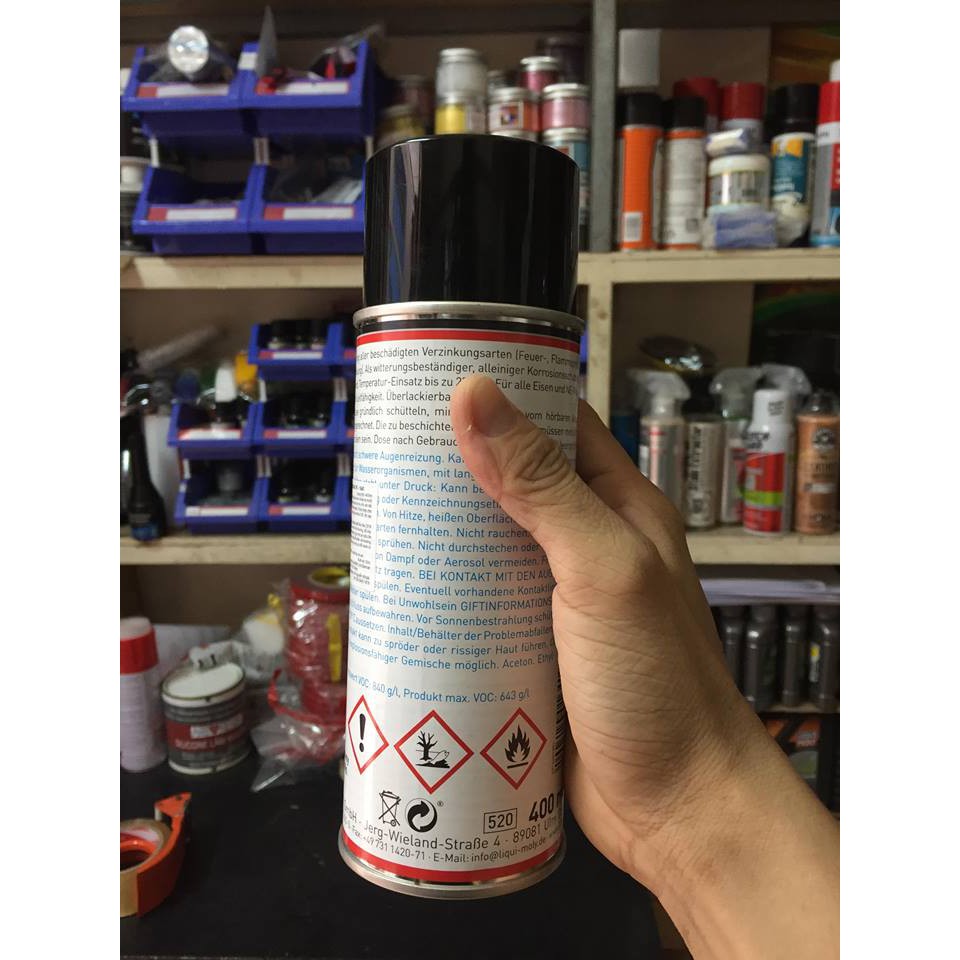 Sơn mạ kẽm chống rỉ (màu sáng) Liqui Moly Zinc Aluminum Spray 1640 400ml