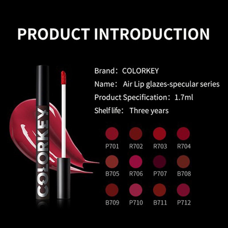 Son môi Colorkey hiệu ứng bóng như gương trọng lượng 1.7g | BigBuy360 - bigbuy360.vn
