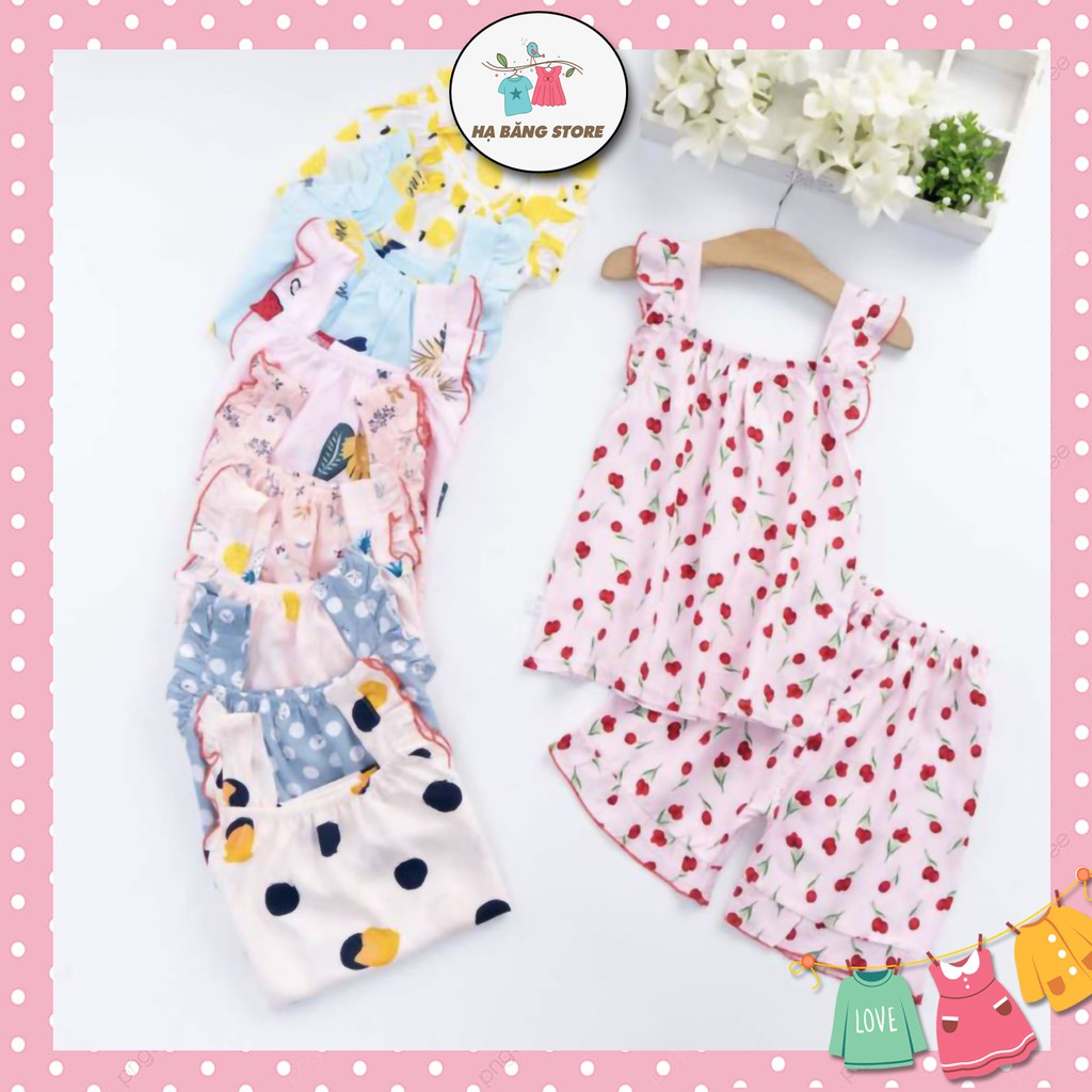 Váy Bộ Mặc Nhà Mùa Hè Cho Bé Vải Cotton Lụa Mềm Mịn 1-5 tuổi