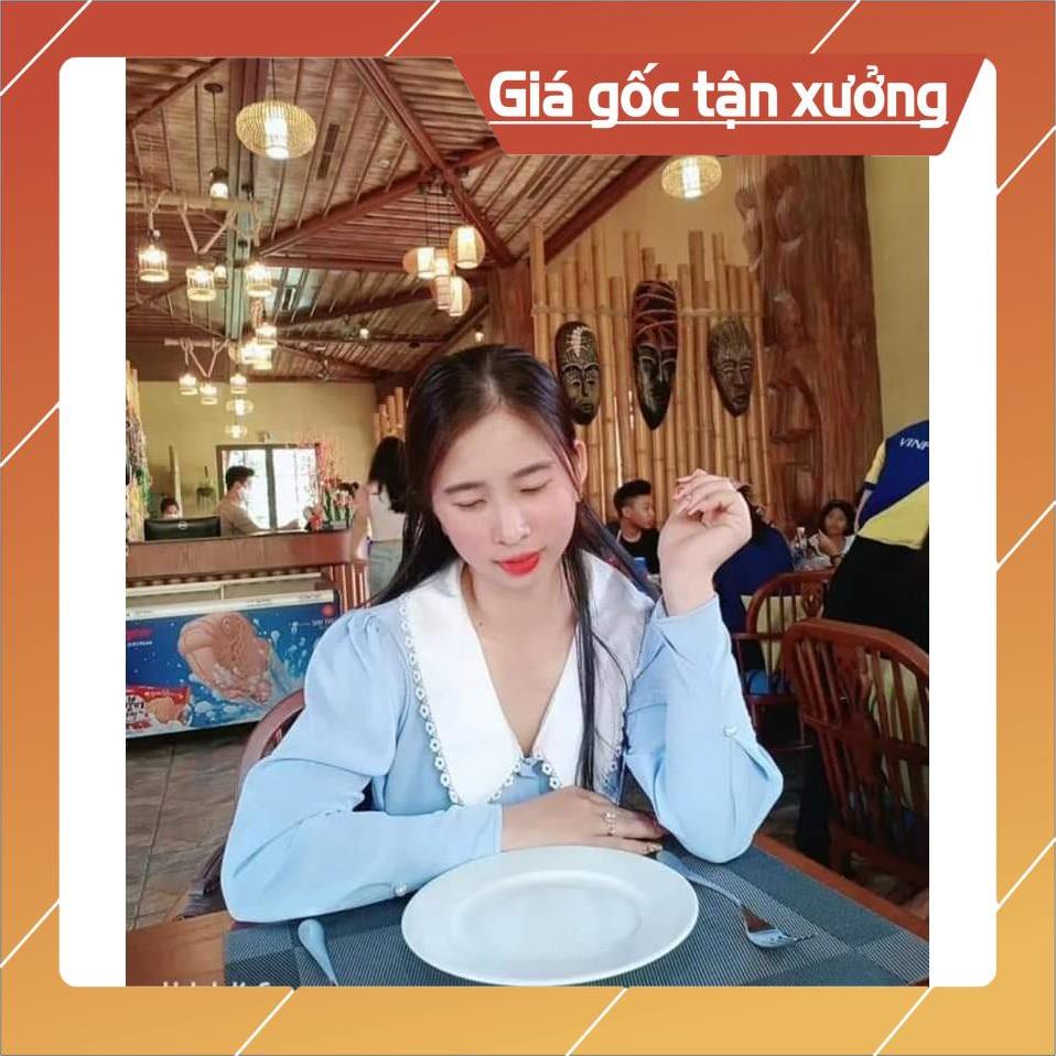 [Chất lượng số 1] Áo sơ mi nữ công sở tay dài, cổ ren viền tay bo đính ngọc thời trang Gloria Shop | BigBuy360 - bigbuy360.vn
