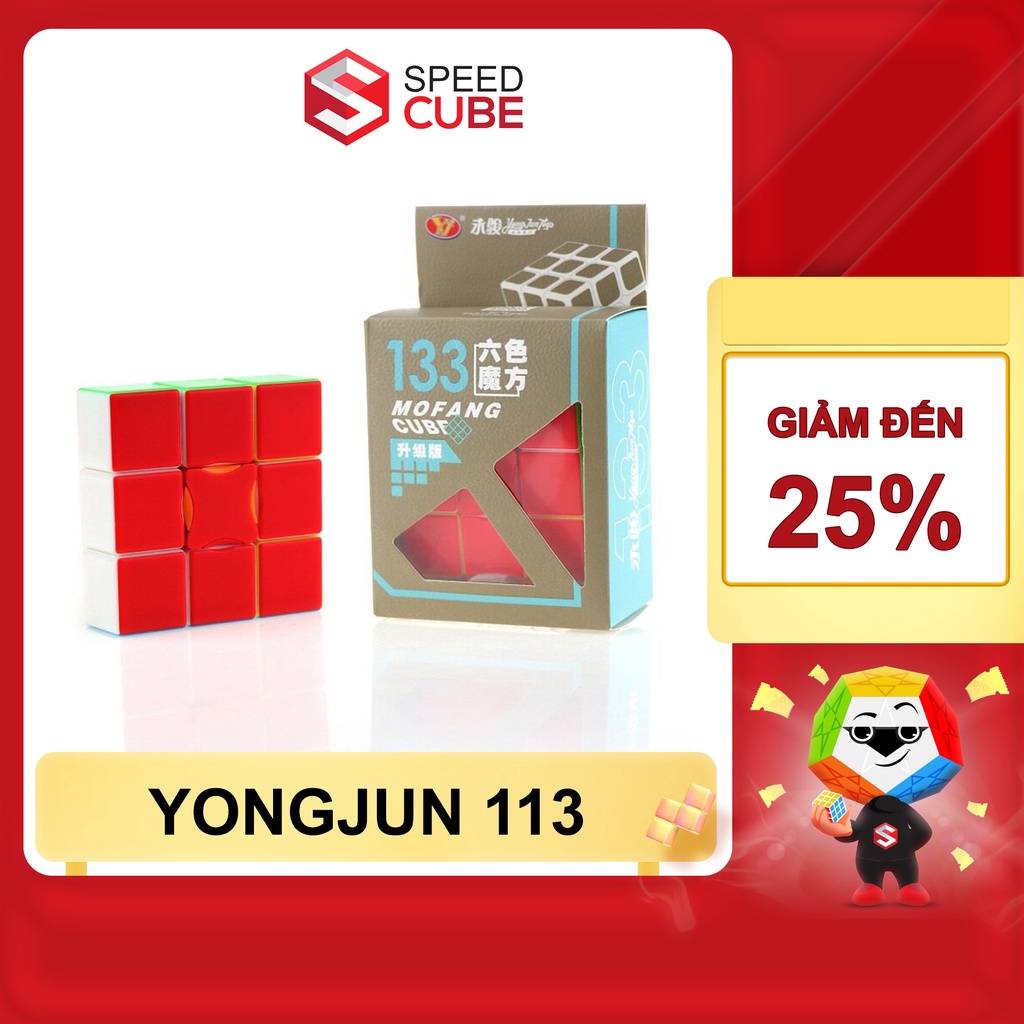 Rubik biến thể YJ 1x3x3 stickerless giá rẻ - shop speed cube