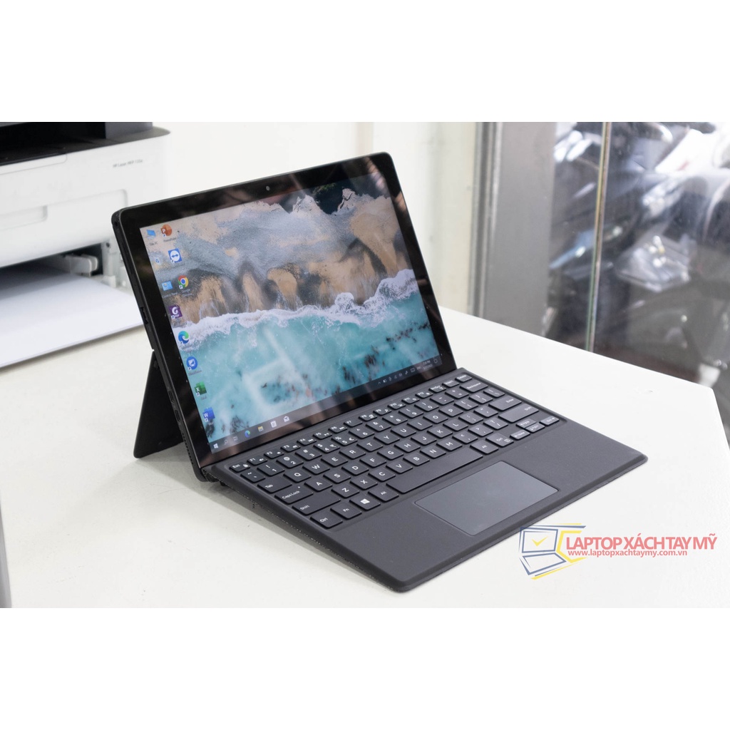 Laptop cũ Dell Latitude 5285 CPU Intel Core I5 7300U, Ram 8G, SSD 256G. Màn hình cảm ứng, bàn phím tháo rời.