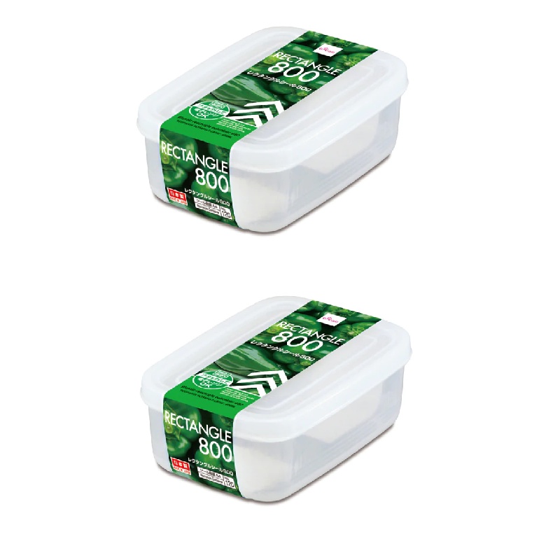 Daiso Hộp Nhựa Chữ Nhật 800Ml Plastic Food Container Rectangle 800
