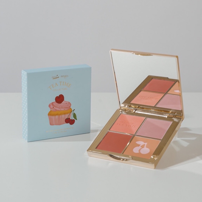 Bảng phấn mắt, phấn má, concealer Pony Syndrome 🫖 Tea Time with Pony limited edition