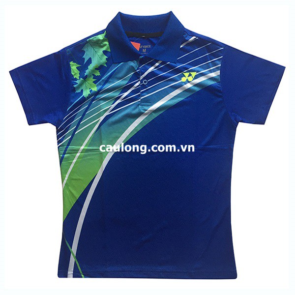 Áo Cầu Lông Nam Nữ Cổ Bâu Yonex 2277 Xanh Bích
