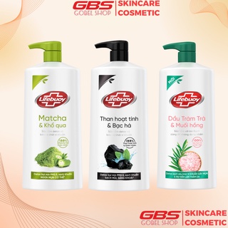 Sữa Tắm Lifebuoy Detox Matcha & Khổ Qua / Tràm Trà & Muối Hồng / Than Hoạt Tính & Cám Gạo 800g