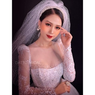 voan lưới cô dâu