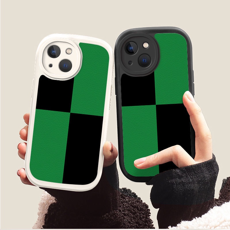 Ốp Điện Thoại Silicon Mềm Hình Vuông Hai Màu Cho IPhone 12 13 11 Pro Max X Xs Max Xr 7 8 Plus