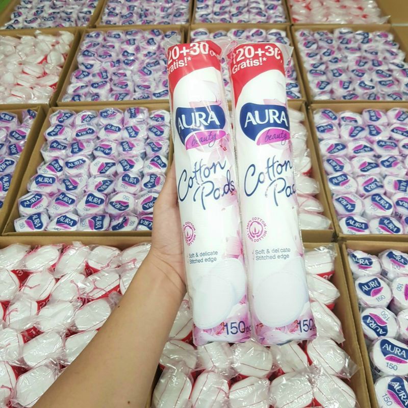 bông tẩy trang Aura