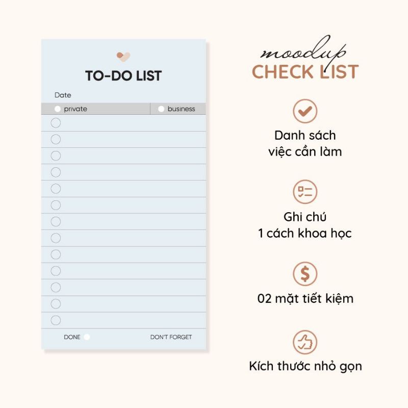SET GIẤY NOTE GHI CHÚ CÔNG VIỆC | Moodup To-do List | Lập kế hoạch hiệu quả