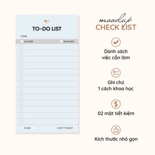 Set giấy note ghi chú công việc | moodup to-do list | lập kế hoạch hiệu quả
