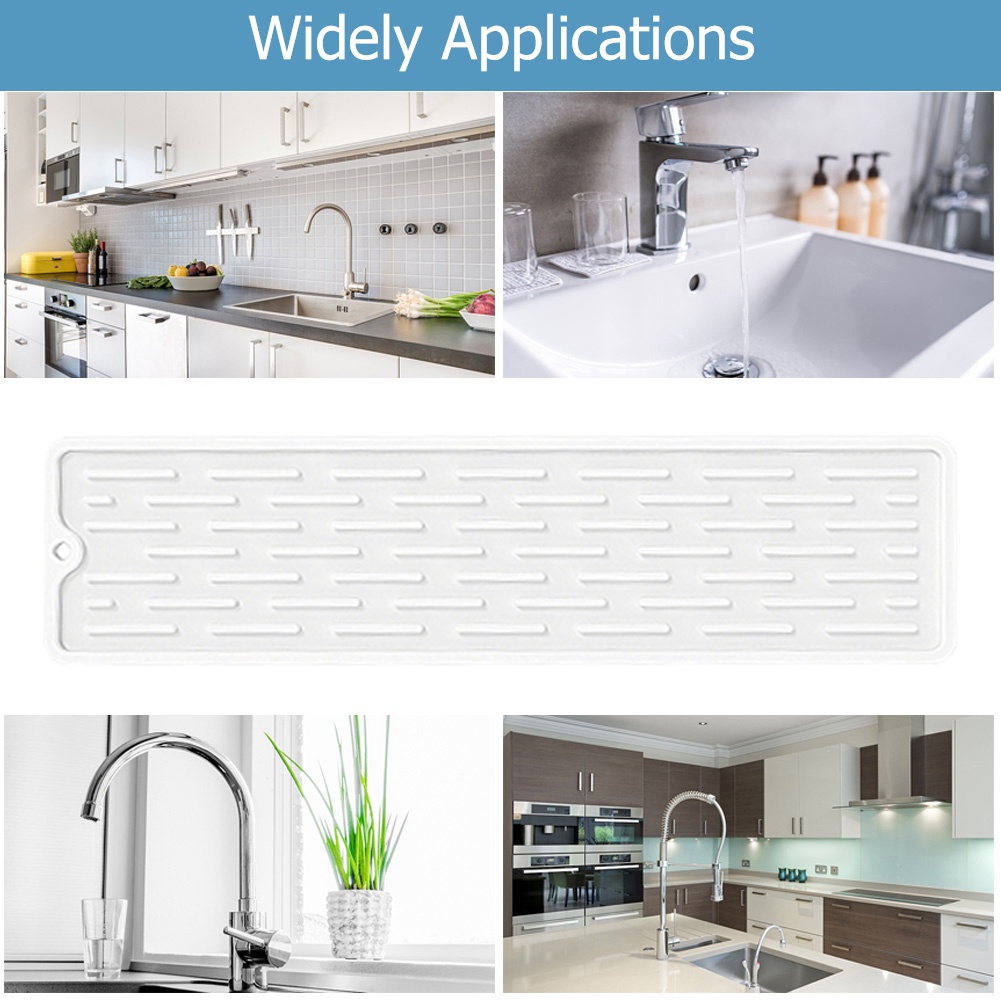 55 * 8.8CM Miếng Lót Chén Dĩa Bằng Silicon Chịu Nhiệt 2 Kích Thước Tùy Chọn  Lớn Cho Nhà Bếp Tấm Lót Silicon  Mặt bàn bếp cách nhiệt chống Người bảo vệ Thảm sấy khô bát đĩa