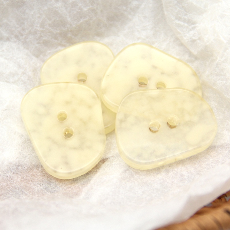 Set 10 nút áo nhựa 2 lỗ trong suốt 19/25/30mm thích hợp để may quần áo