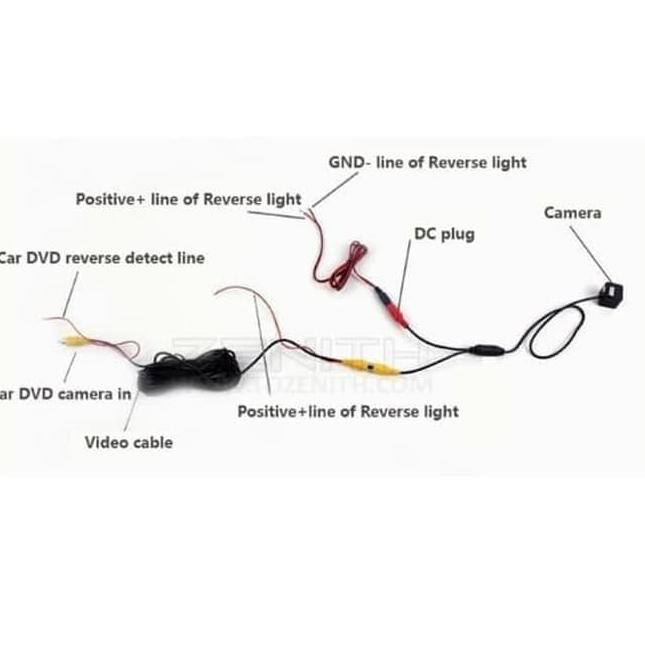 TOYOTA Camera Lùi Xe Có Đèn Led Pni Oem Innova Ccd