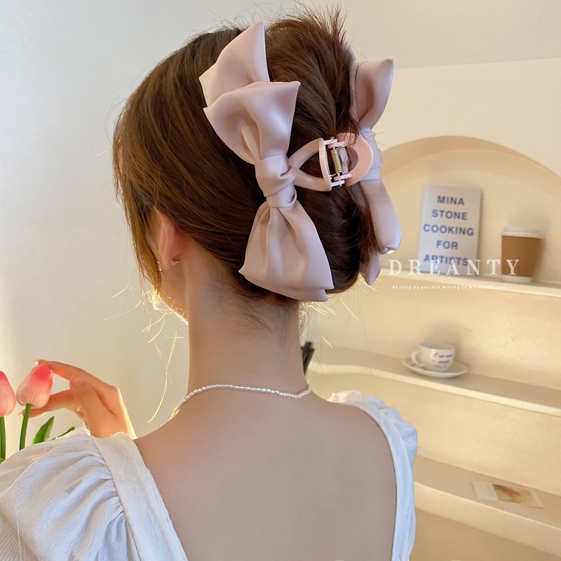 Kẹp Tóc Hình Cá Mập Đính Nơ Cỡ Lớn Thời Trang Cho Nữ